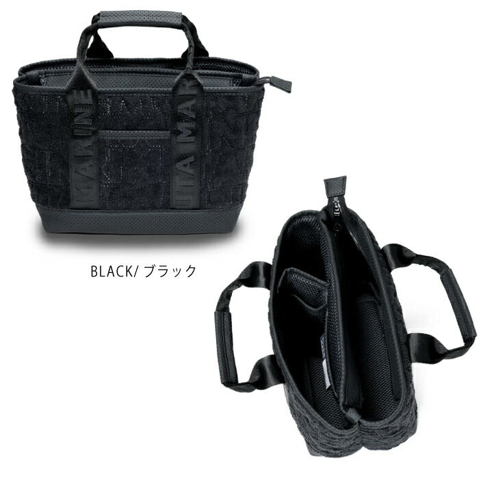muta MARINE GOLF ムータマリンゴルフ メンズ レディース ロゴキルト パーテーショントートバッグ カートバッグ コンパクト 内装に仕切り mmsg-250541