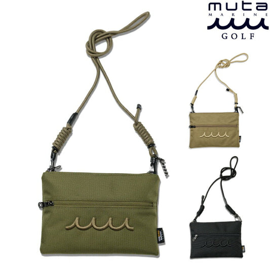 muta MARINE GOLF ムータマリンゴルフ メンズ レディース CORDURA Ballistic® サコッシュ カートバッグ 耐久性 耐水性 ショルダーストラップ付属 丁度いいサイズ感 mmsg-250605