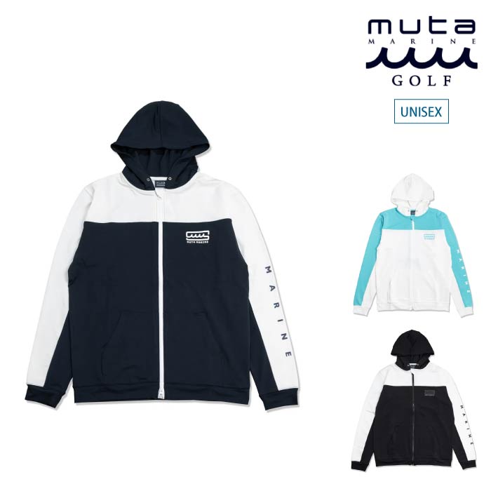 muta MARINE GOLF ムータマリンゴルフ メンズ レディース ユニセックス ゴルフウェア ラッシュパーカー (バイカラー) UV –  GOLFCITY ARD