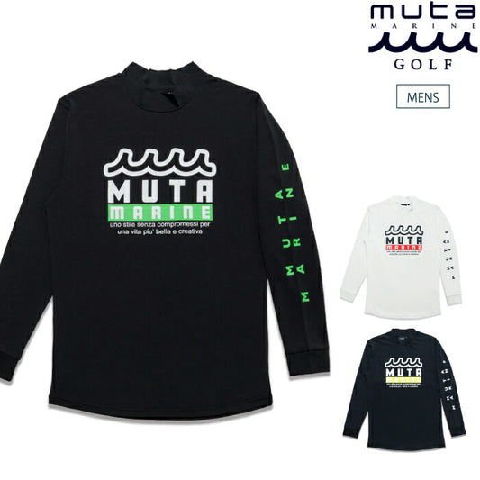 muta MARINE GOLF ムータマリンゴルフ ゴルフウェア メンズ ラッシュロングスリーブTシャツ 水陸両用 長袖 マリンアイテム 紫外線95%以上カット 速乾性 mmtk-440011