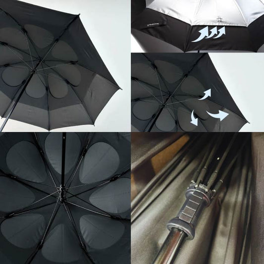 Munsingwear マンシングウェア ゴルフウェア メンズ レディース エアロストリームアンブレラ(日傘)紫外線遮蔽率99%以上 UV CUT(UPF50+) 通気性 高強度 軽量 MQBXJX00