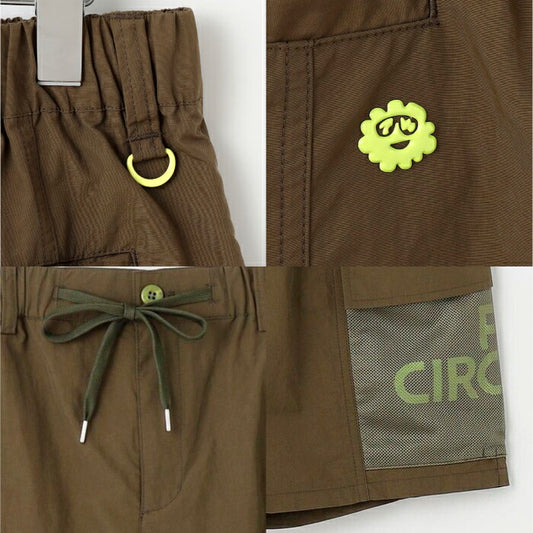 PW CIRCULUS ピーダブリュサーキュラス ゴルフウェア メンズ ショートパンツ メッシュカーゴショーツ ベーシックカラー 涼し気 アウトドア タウンユース PHPNGM0505