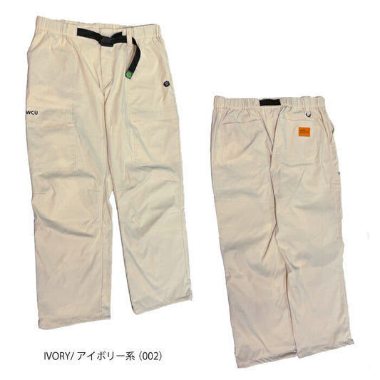 PW CIRCULUSピーダブリュサーキュラス ゴルフウェア メンズ ベルト付 ワイドカーゴパンツ 撥水加工 ストレッチ pppngm0411