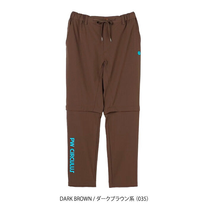PW CIRCULUS ピーダブリュサーキュラス ゴルフウェア メンズ 2WAY デタッチャブルパンツ ストレッチ素材 軽量 膝下取り外し可能 pppngw0321