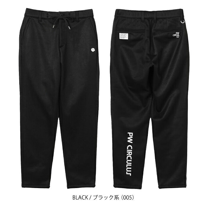 PW CIRCULUS ピーダブリュサーキュラス ゴルフウェア メンズ MEN 3レイヤーボンディングパンツ ロングテーパードパンツ 保温性 防風性 上品な印象 pppngw0501