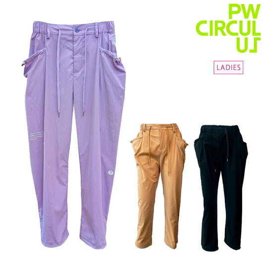 PW CIRCULUSピーダブリュサーキュラス ゴルフウェア レディース ギャザリングパンツ セットアップ対応 pppqgm0404