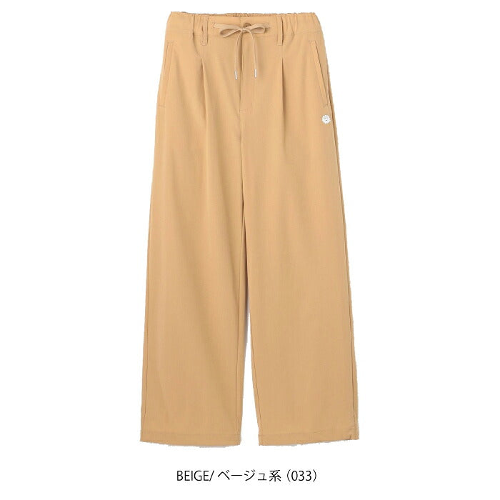 PW CIRCULUS ピーダブリュサーキュラス ゴルフウェア レディース WOMEN リラックスワイドパンツ 太すぎないセミワイド 裾ドロスト付 ウエストコード2WAY仕様 pppqlw0304