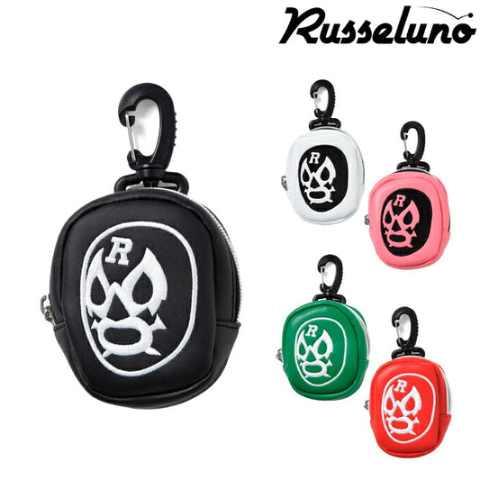 Russeluno ラッセルノ ゴルフ メンズ レディース ボールポーチ LUCHA BALL POUCH ボール2個収納 ナスカン RS-0002832