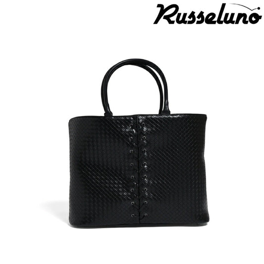 Russeluno ラッセルノ ゴルフ メンズ レディース LACE UP BIG TOTE レースアップ ビッグトート カートバッグ シンプル大容量 デイリーユース シリーズ商品あり rs-0002851