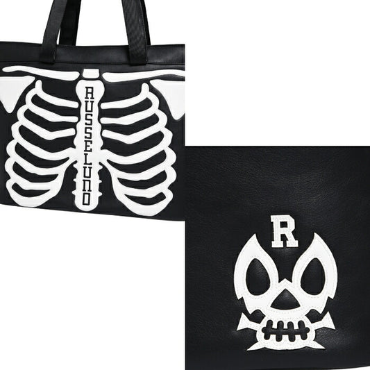 Russeluno ラッセルノ ゴルフ メンズ レディース SKELETON BIG TOTE スケルトンビックトート カートバッグ 長さの違う持ち手二つあり ショルダーベルト付き 3WAYの持ち方 シリーズ商品あり rs-0002854