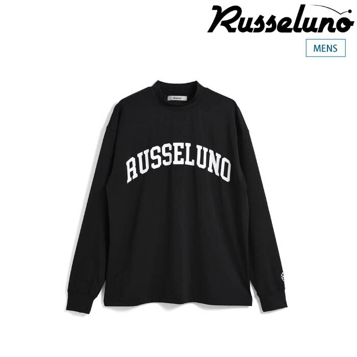 Russeluno ラッセルノ ゴルフウェア メンズ COLLEGE LOGO L/S MOCKNECK 長袖 モックネック ストレッチ 速乾 RS-2510601
