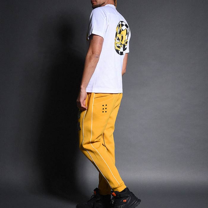 Russeluno ラッセルノ ゴルフウェア メンズ CHECKER LUCHA S/S MOCKNECK 半袖 モックネック Tシャツ 吸汗速乾 RS-2510607