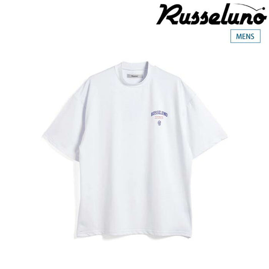 Russeluno ラッセルノ ゴルフウェア メンズ COLLAGE LOOSE MOCKNECK モックネックT ストレッチ 速乾 RS-2510618