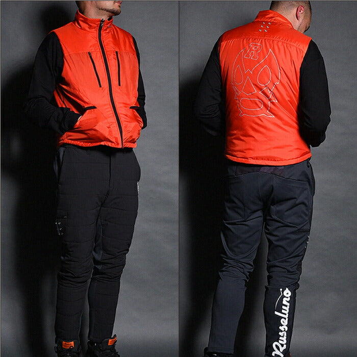 Russeluno ラッセルノ ゴルフウェア メンズ ウォームベスト REVERSIBLE PADDED VEST リバーシブル仕様 RS-2530201