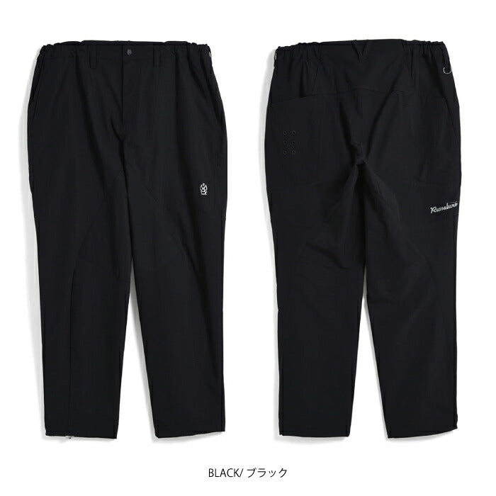 Russeluno ラッセルノ ゴルフウェア メンズ パンツ RIPSTOP WIDE TAPERED PANTS (SOLID) ストレッチ 吸湿 セットアップ対応 RS-2530705