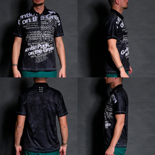 Russeluno ラッセルノ ゴルフウェア メンズ MARBLE SS POLO マーブルショートスリーブポロシャツ 半袖 レギュラーフィット 吸汗速乾性 RS-2610301