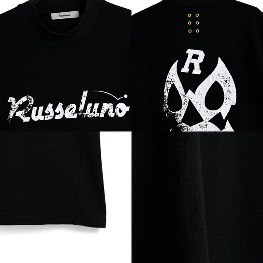 Russeluno ラッセルノ ゴルフウェア メンズ PILE S S MOCKNECK TEE パイルショートスリーブモックネックティー 半袖シャツ レギュラーフィット ミニ裏毛スウェット使用 rs-2610611