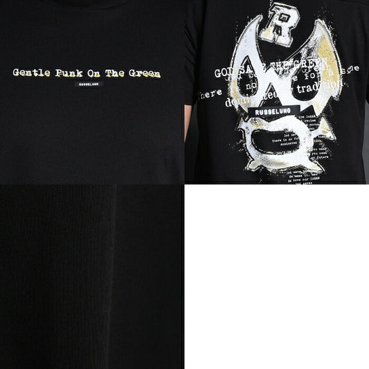 Russeluno ラッセルノ ゴルフウェア メンズ NOISY LUCHA S S MOCKNECK TEE ノイジールチャ ショートスリーブモックネックティー 半袖モックネックシャツ 吸汗速乾 ルーズシルエット rs-2610616