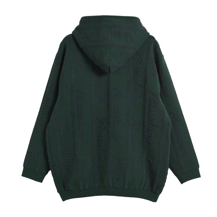 Russeluno ラッセルノ ゴルフウェア メンズ LOGO STRIPE TECH KNIT ZIPUP HOODIE ロゴ ストライプ テック ニット ジップアップ フーディー軽量 イージーケア ストレッチ 防風ニット フルジップ rs-2630504