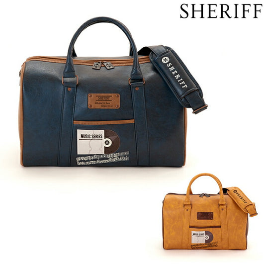 SHERIFF シェリフ メンズ レディース 2025.second ミュージックシリーズ ボストンバッグ 高級感 刺繍 丈夫 2way仕様 旅行 贈り物用 数量限定生産 SMU-004BB