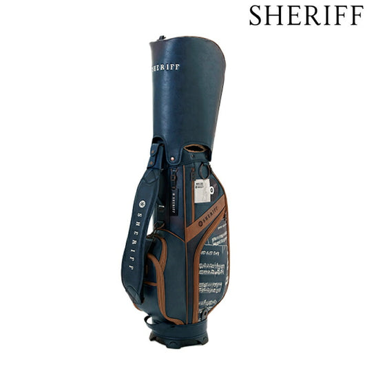 【送料無料】SHERIFF シェリフ メンズ レディース 2025.second ミュージックシリーズ キャディバッグ 9.5インチ 数量限定生産 高級感 撥水性 特別感 シリアルプレート 低重心設計 SMU-004CB