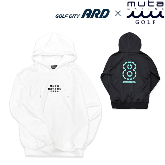 【新カラー入荷】muta MARINE GOLF ムータマリンゴルフ×ゴルフシティアルド別注 メンズ レディース ゴルフウェア 数量限定 オールシーズン プルオーバーパーカー 男女兼用 刺繍 高品質 フーディ フード付き ポケット付き タウンユース ギフトおすすめ SPJC-443725 春夏 2026
