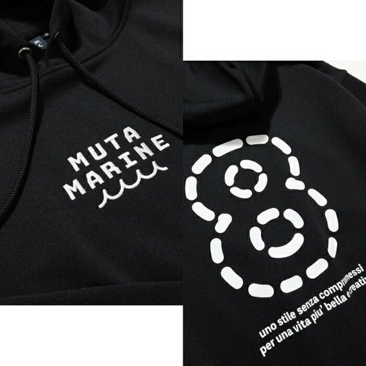 muta MARINE GOLF ムータマリンゴルフ×ゴルフシティアルド別注 メンズ ゴルフウェア 数量限定 プルオーバーパーカー 刺繍 高品質スムース生地 タウンユース ギフトにおすすめ