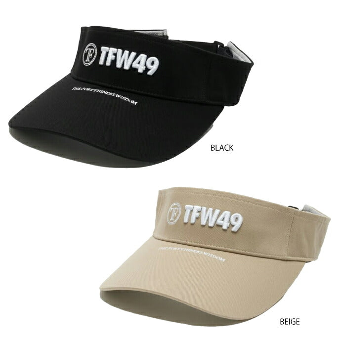 TFW49 ティーエフダブリュー ゴルフ メンズ レディース UNISEX TWILL SUN VISOR サンバイザー 調整可能なアジャスター付き t132520015