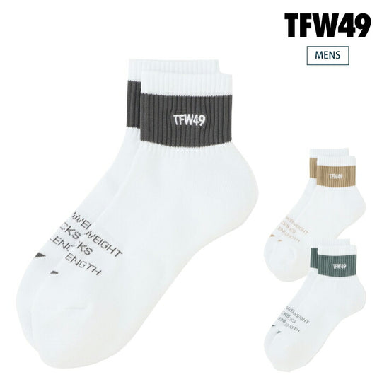 TFW49 ティーエフダブリュー ゴルフウェア メンズ SHORT SOX ver2 靴下 MADE IN JAPAN T132610015