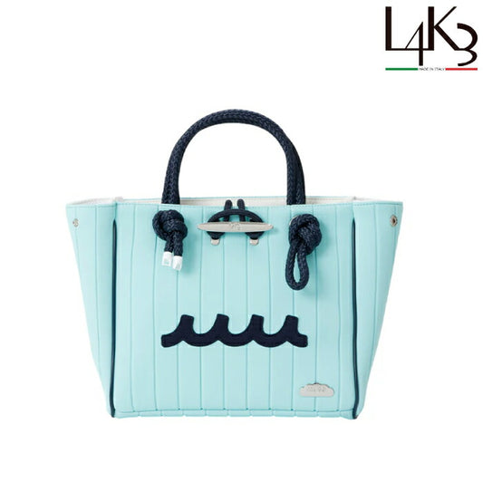 L4K3 レーク ゴルフウェア メンズ レディース L4K3×muta CLEAT TOTE mini クリートトートミニ カートバッグ mutaコラボ 数量限定コラボレーションバッグ ネオプレン素材 mutaらしいライトブルー tom-1189mu