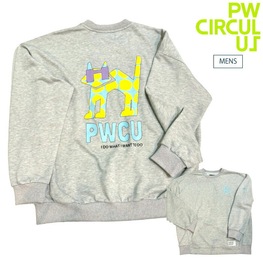 PW CIRCULUS ピーダブリュサーキュラス ゴルフウェア メンズ アニマルグラフィックスウェット TOPNGM0311