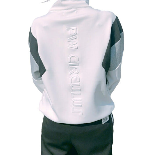 PW CIRCULUS ピーダブリュサーキュラス ゴルフウェア レディース カラーブロッキング プルオーバー ストレッチ TOPQGM0304