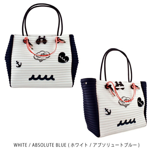 L4K3 レーク ゴルフウェア メンズ レディース L4K3 × muta CLEAT TOTE muta MARINE GOLF ムータマリンゴルフ コラボ ネオプレン トートバッグ TOT-1007MU