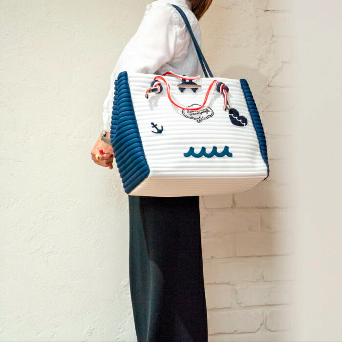 L4K3 レーク ゴルフウェア メンズ レディース L4K3 × muta CLEAT TOTE muta MARINE GOLF ムータマリンゴルフ コラボ ネオプレン トートバッグ TOT-1007MU