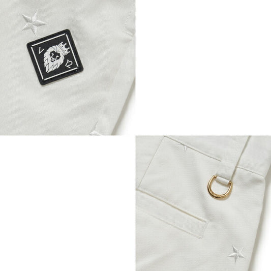V12 ヴィトゥエルブ ゴルフウェア メンズ STAR EMBROIDERY PANTS ストレッチ V122110-PN01