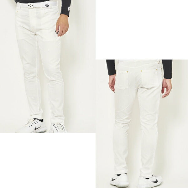 V12 ヴィトゥエルブ ゴルフウェア メンズ STAR EMBROIDERY PANTS ストレッチ V122110-PN01