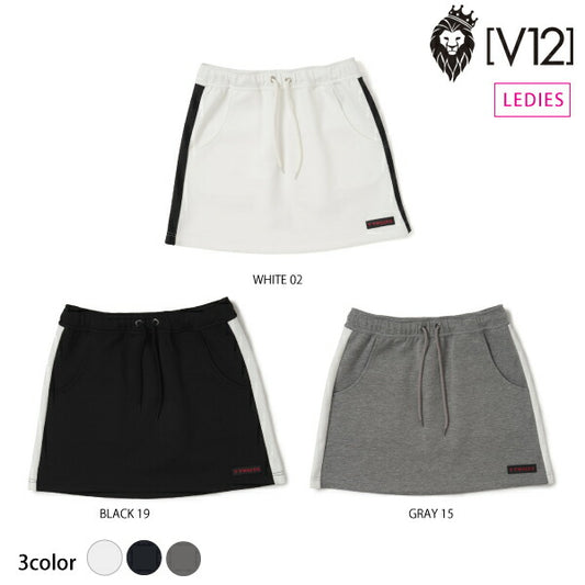 V12 ヴィトゥエルヴ レディース LINE SKIRT_WM 伸縮性 保温性 セットアップ可能 V122120-SK04
