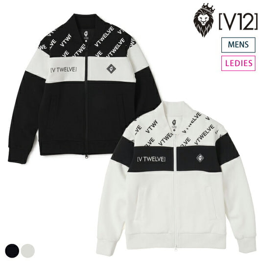 V12 ヴィトゥエルブ メンズ レディース VET PANEL TOP ジップジャケット 伸縮性 保温性 V122120-SW02