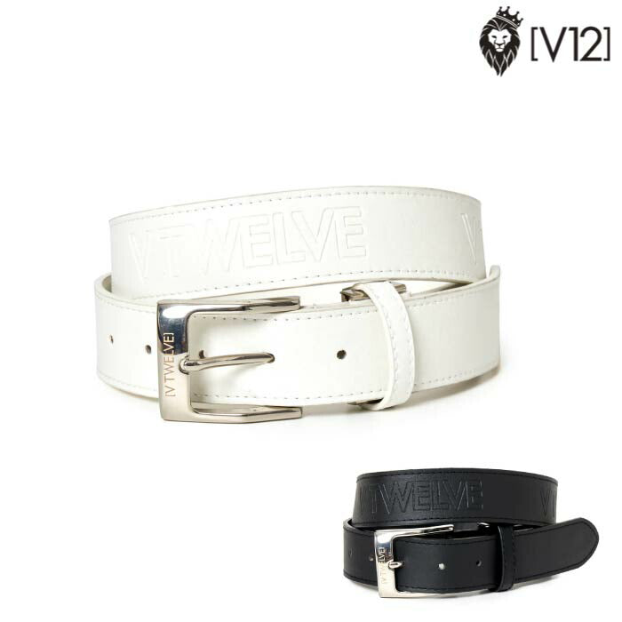 V12 ヴィトゥエルブ メンズ レディース ゴルフベルト EMBOSSING BELT V122220-BL01