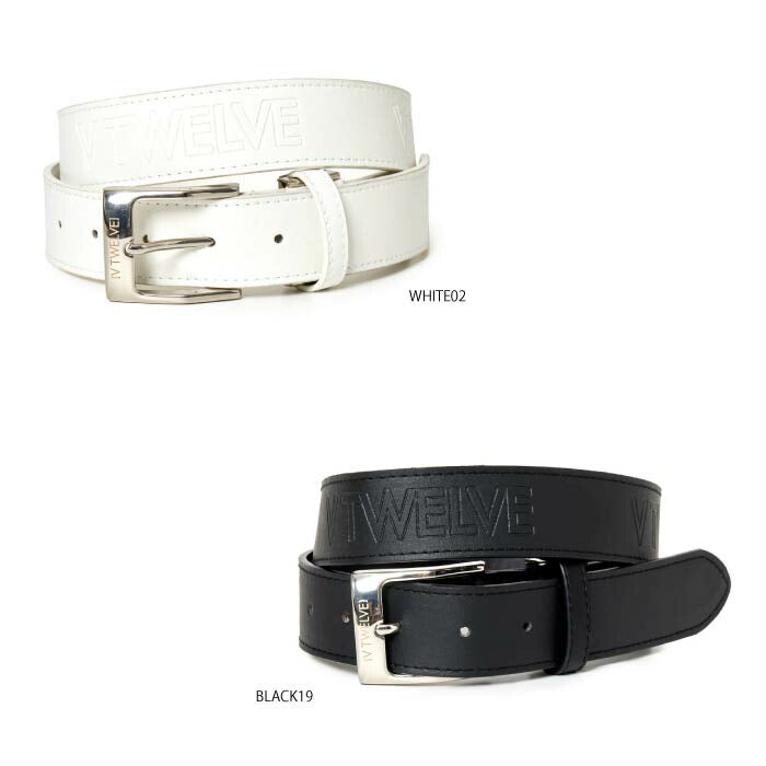 V12 ヴィトゥエルブ メンズ レディース ゴルフベルト EMBOSSING BELT V122220-BL01