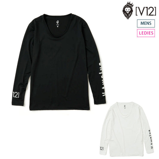 V12 ヴィトゥエルブ メンズ レディース LOGO INNER MOCK インナーUネック 接触冷感 V122310-CT24