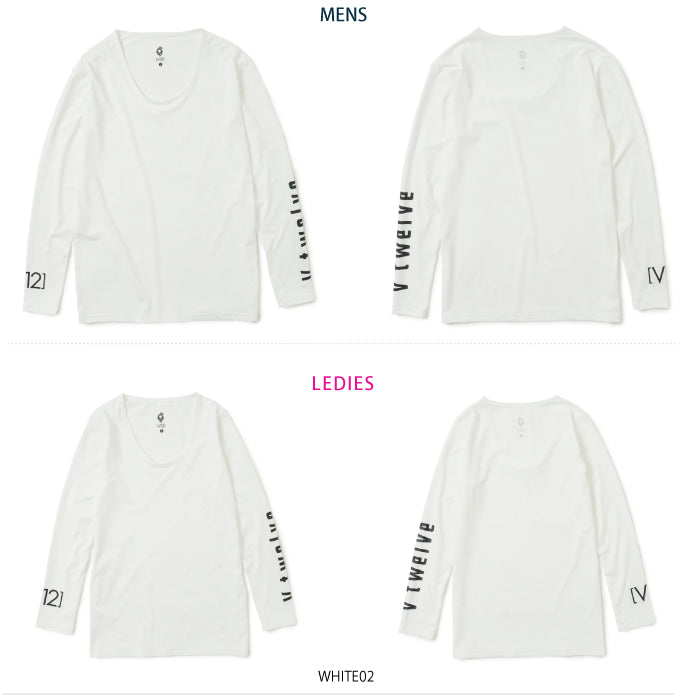 V12 ヴィトゥエルブ メンズ レディース LOGO INNER MOCK インナーUネック 接触冷感 V122310-CT24