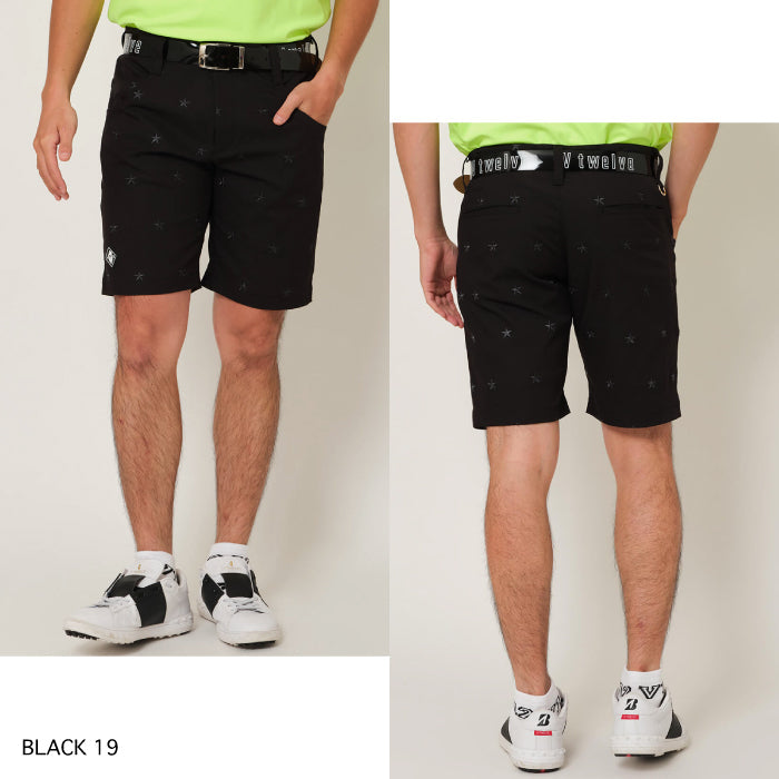 V12 ヴィトゥエルブ メンズ ALL STAR SHORTS 刺繍ショートパンツ V122310-HP07