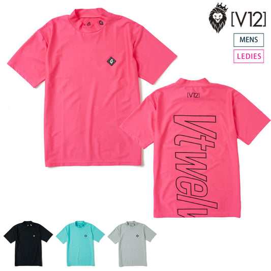 V12 ヴィトゥエルブ メンズ レディース BACK O/L MOCK 吸水速乾 モックネック V122310-MK17