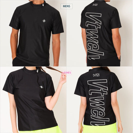 V12 ヴィトゥエルブ メンズ レディース BACK O/L MOCK 吸水速乾 モックネック V122310-MK17