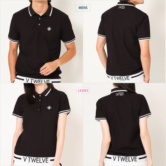 V12 ヴィトゥエルブ メンズ レディース LIB OUT POLO ポロシャツ 吸水速乾 V122310-PL09