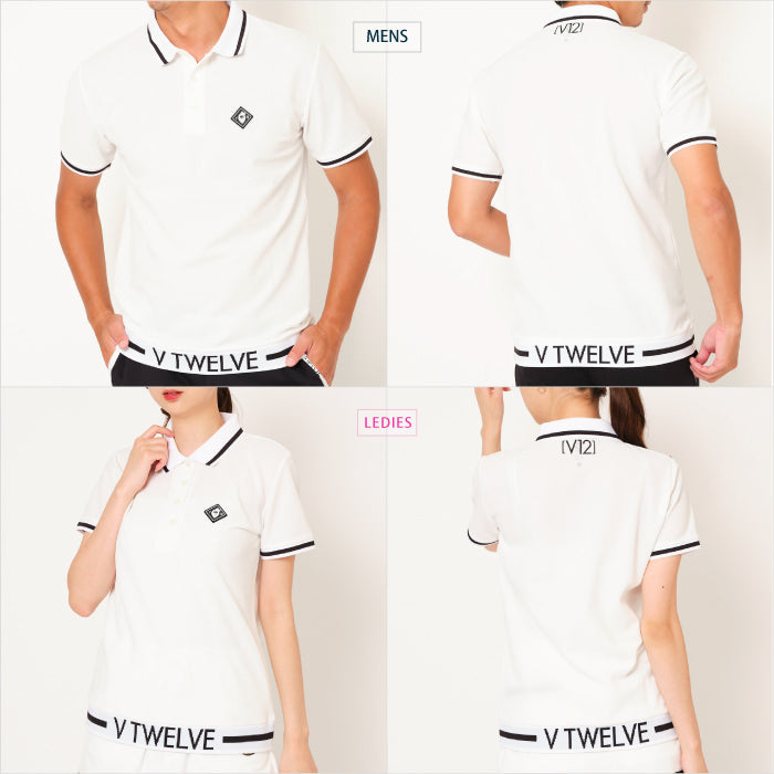 V12 ヴィトゥエルブ メンズ レディース LIB OUT POLO ポロシャツ 吸水速乾 V122310-PL09