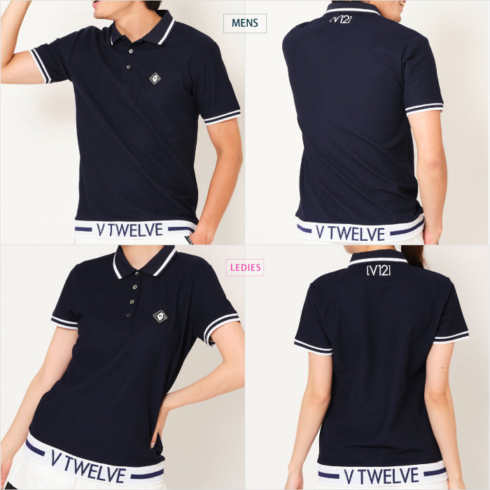 V12 ヴィトゥエルブ メンズ レディース LIB OUT POLO ポロシャツ 吸水速乾 V122310-PL09