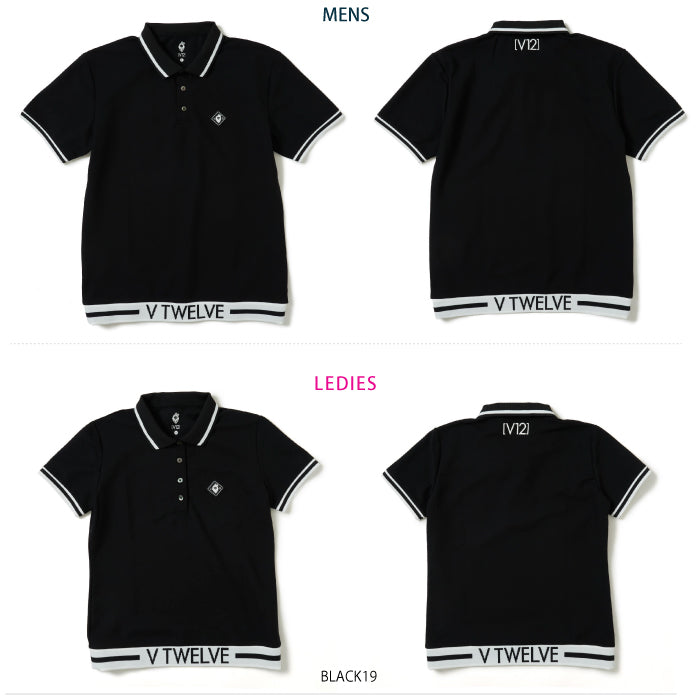 V12 ヴィトゥエルブ メンズ レディース LIB OUT POLO ポロシャツ 吸水速乾 V122310-PL09