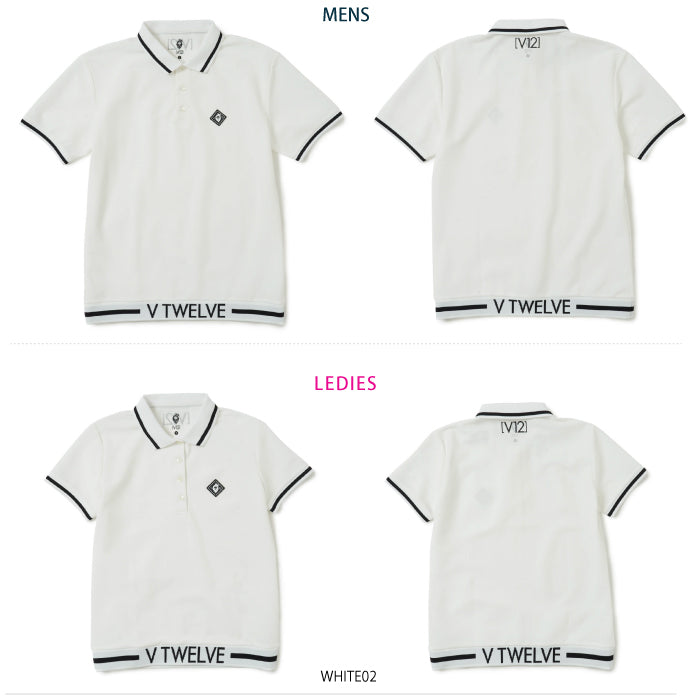 V12 ヴィトゥエルブ メンズ レディース LIB OUT POLO ポロシャツ 吸水速乾 V122310-PL09